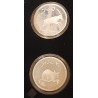 OMAN, SILVER, 2½ og 5 Omani Rials, 1977, PROOF, i tilhørende æske,