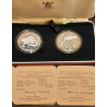 AFGHANISTAN, SILVER, 250 og 500 Afghanis 1978, PROOF, i tilhørende æske,