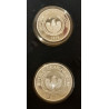 AFGHANISTAN, SILVER, 250 og 500 Afghanis 1978, PROOF, i tilhørende æske,
