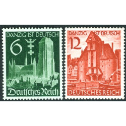 Rige. 1939. Danzig genforening. AFA nr. 709-10 **   stemplet (o)