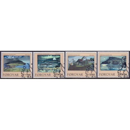 Færøerne 1990. Nolsoy AFA nr. 201-4 komplet stemplet