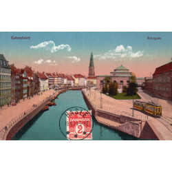 København. Nybrogade, brugt, forsidefrankeret (?)