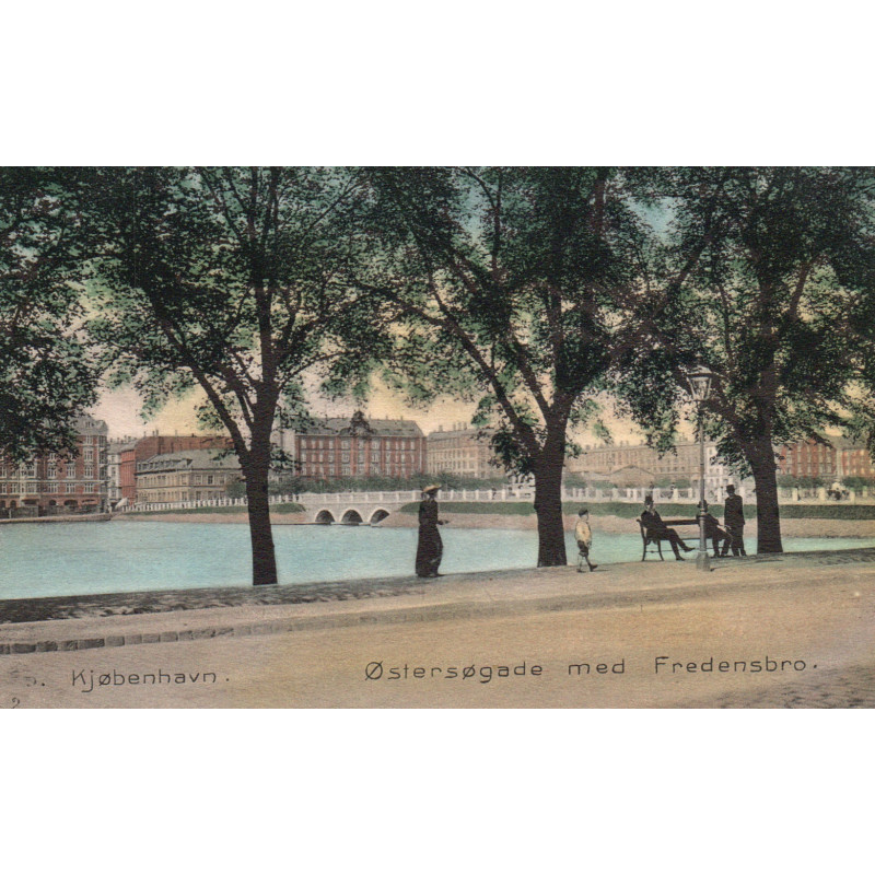 Kjøbenhavn. Østersøgade med Fredensbro, ubrugt (Koren)
