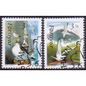 Færøerne 1991. Fugle  AFA nr. 215-6 komplet stemplet
