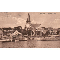 Bornholm. Rønne kirke fra havnen, brugt (Sørensen)