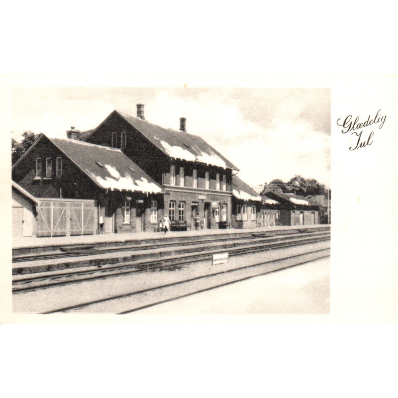 Sakskøbing. Saxkøbing i sne. Ubrugt (Borchensen)