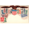 USA. Frimærkepostkort/Stamp postcard, Ottmar Zieher, ubrugt