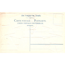 Francaise Somalis. Frimærkepostkort/Stamp postcard, Ottmar Zieher, ubrugt