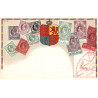 Gilbraltar. Frimærkepostkort/Stamp postcard, Ottmar Zieher, ubrugt