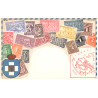 Greece. Frimærkepostkort/Stamp postcard, Ottmar Zieher, ubrugt