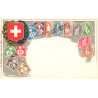 Schweiz. Frimærkepostkort/Stamp postcard, Ottmar Zieher, ubrugt