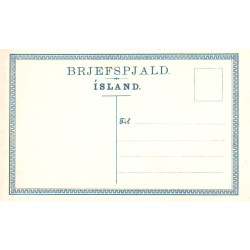 Iceland. Frimærkepostkort/Stamp postcard, Ottmar Zieher, ubrugt
