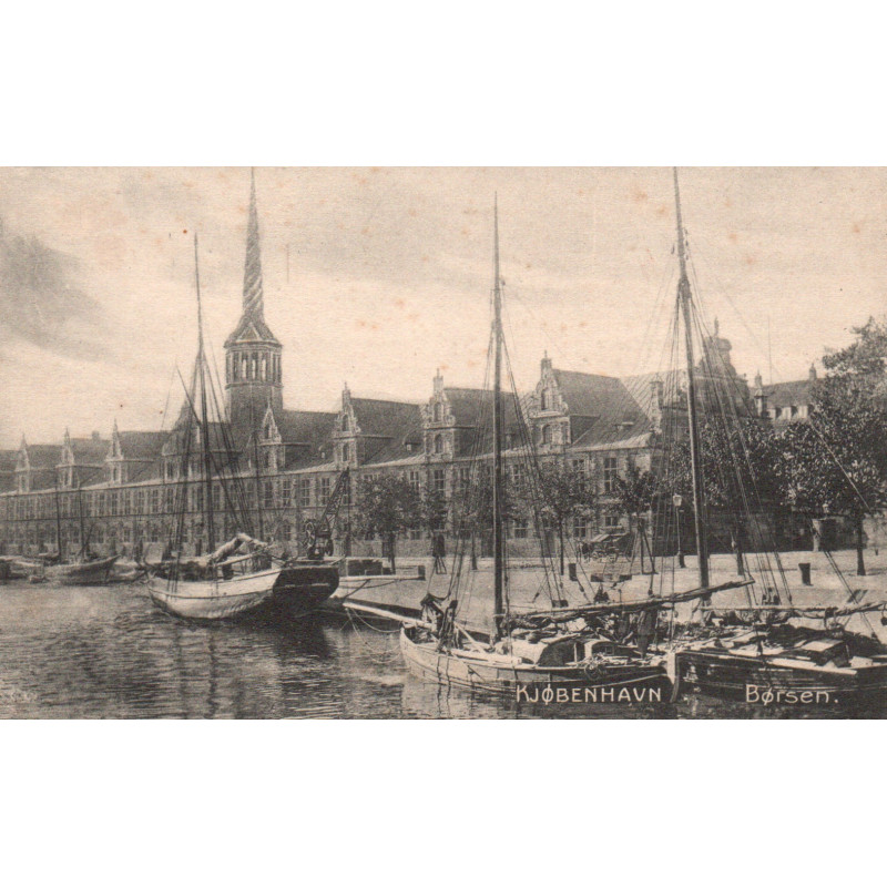 København. Børsen med skibe, brugt (Flor)