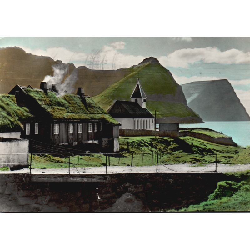 Færøerne. Viðareiði 1964, brugt (Poulsen)