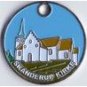 Vognpolet/coincart "Skanderup Kirke" 20kr/2€. str.