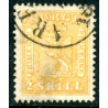 Norge 1863-66 2 sk. Gul AFA nr. 6 Postfrisk ubrugt stemplet