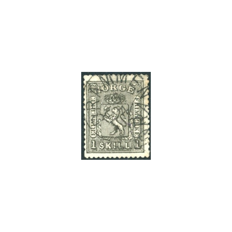 Norge 1867-68. 1 sk. AFA nr. 11 **  Postfrisk ubrugt stemplet
