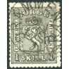 Norge 1867-68. 1 sk. AFA nr. 11 **  Postfrisk ubrugt stemplet