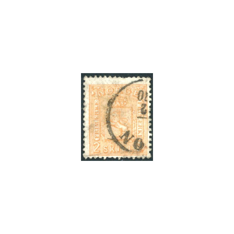 Norge 1867-68. 2 sk. AFA nr. 12 ** Postfrisk ubrugt stemplet