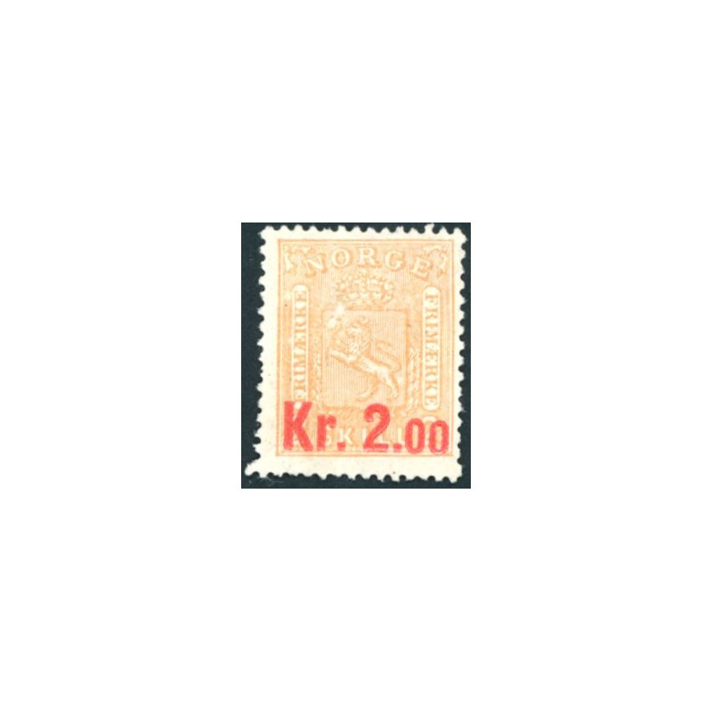 Norge. 1905. 2,00 Kr. Provisorier. AFA nr. 64 **  Postfrisk ubrugt stemplet st.