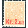Norge. 1905. 2,00 Kr. Provisorier. AFA nr. 64 **  Postfrisk ubrugt stemplet st.