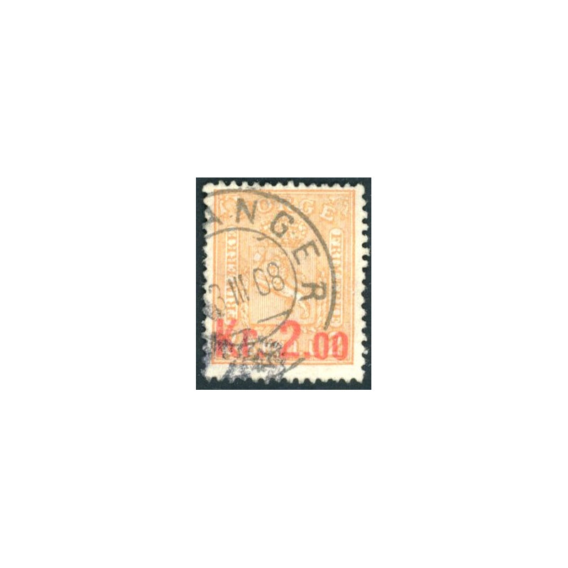Norge. 1905. 2,00 Kr. Provisorier. AFA nr. 64 **  Postfrisk ubrugt stemplet st.