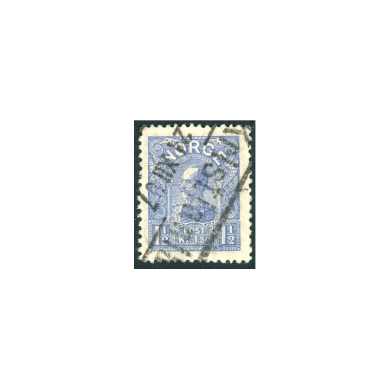 Norge. 1907. Haakon VII, 1.50 kr. AFA nr. 68 **  Postfrisk ubrugt stemplet st.