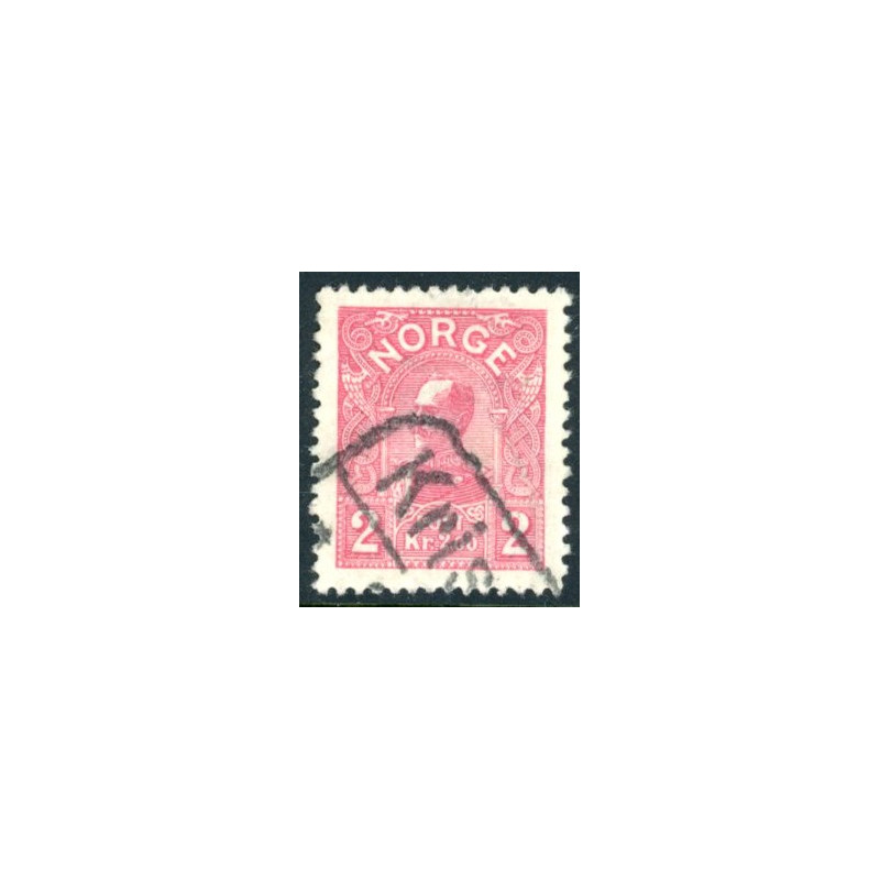 Norge. 1907. Haakon VII, 2,00 kr. AFA nr. 69 **  Postfrisk ubrugt stemplet st.