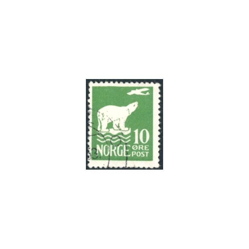 Norge. 1925. Amundsen Polflyvning. 10 Øre. AFA nr. 110 **