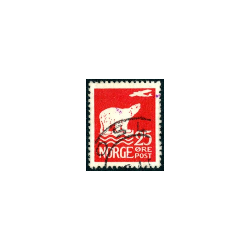 Norge. 1925. Amundsen Polflyvning. 25 Øre. AFA nr. 113 **