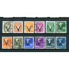 Norge. 1941. V-Mærker MED vandmærke. AFA nr. 232-244 (- 243) **  st. stemplet postfrisk
