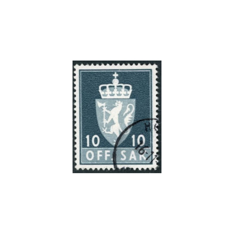 Norge. Tjenste. 1968-75. 10 Øre. AFA nr. 69F **             / st.