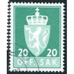 Norge. Tjenste. 1968-75. 20 Øre. AFA nr. 71aF **               / st.