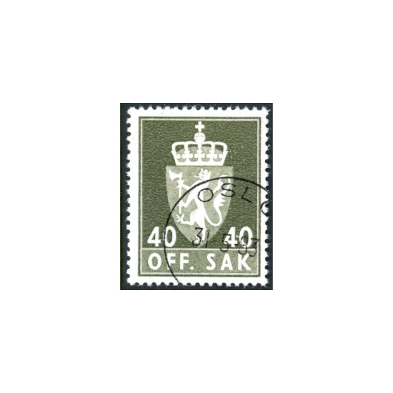 Norge. Tjenste. 1968-75. 40 Øre. AFA nr. 77F **              / st.