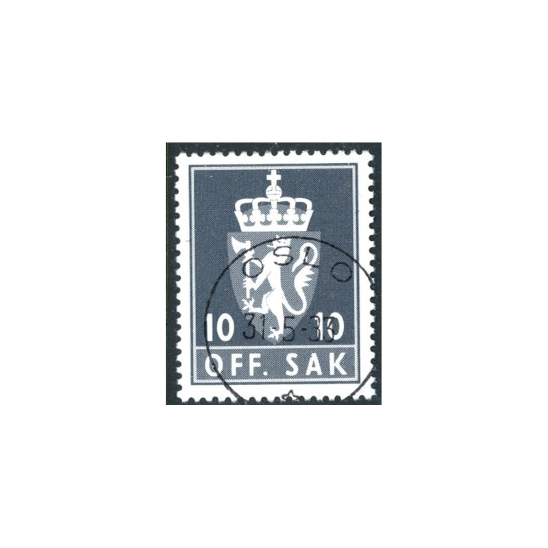 Norge. Tjenste. 1976-82. 10 Øre. AFA nr. 100 **        / st.