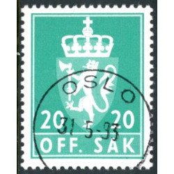 Norge. Tjenste. 1976-82. 20 Øre. AFA nr. 102 **       / st.