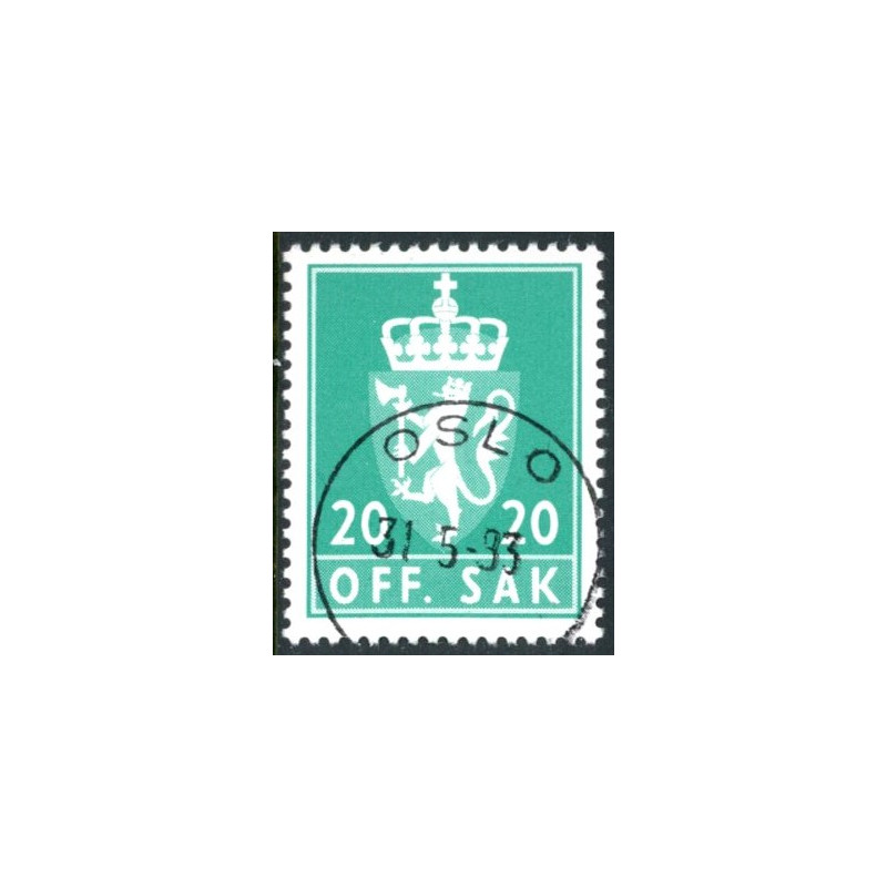 Norge. Tjenste. 1976-82. 20 Øre. AFA nr. 102 **       / st.