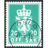 Norge. Tjenste. 1976-82. 20 Øre. AFA nr. 102 **       / st.