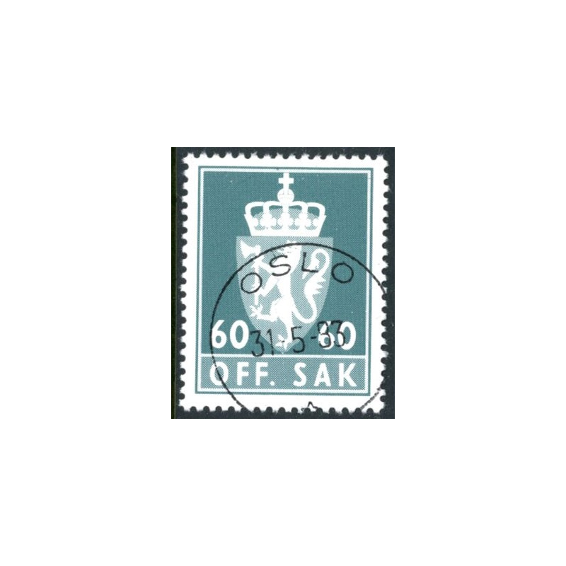 Norge. Tjenste. 1976-82. 60 Øre. AFA nr. 106 **      / st.