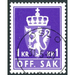 Norge. Tjenste. 1976-82. 1 kr. AFA nr. 109 **     / st.