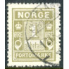 Norge. Portomærke. 1889-93.  1 Øre Olivgrå AFA nr 1 (o) **