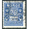 Norge. Portomærke. 1889-93.  20 Øre ultramarin, AFA nr.  4 **                             (o)
