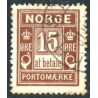 Norge. Portomærke. 1914.  15 Øre brun, AFA nr.  6 **                         (o)
