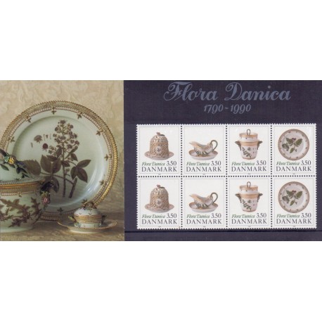 Souvenirmappe. 1990. Flora Danica. AFA nr. SM 2A