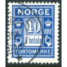 Norge. Portomærke. 1921-24. 40 Øre mørkblå, AFA nr.  10 **                   (o)