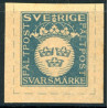 Feltpostmærke. 1940 grønligblå/gult AFA nr. 7A **           (0)