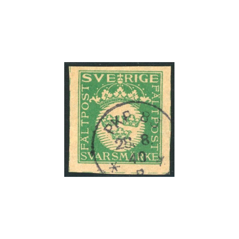 Feltpostmærke. 1940 grøn/brunlig AFA nr. 8 **   (0)