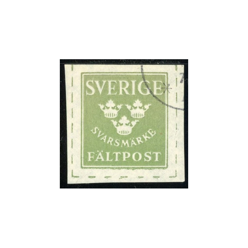 Feltpostmærke. 1943 grøn/hvidt AFA nr. 12 **          (0)