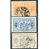 Sverige. Tjeneste 1891-93. Uden vm. AFA nr. 14-16 **     **, (o)