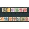 Sverige. Tjeneste 1910-14. 1 øre-5 kr. AFA nr. 17-29 (o)    **, (o)